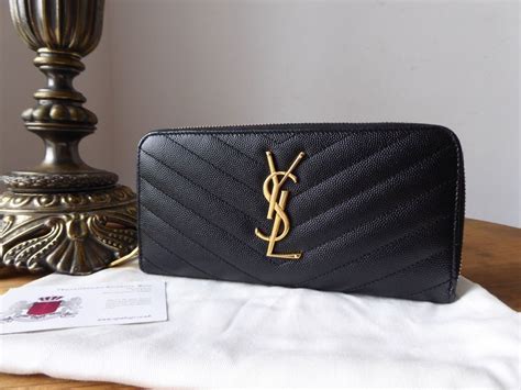 YSL zip around wallet